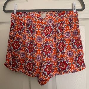 Mossimo -  Printed High Waist Fabric Shorts – size M